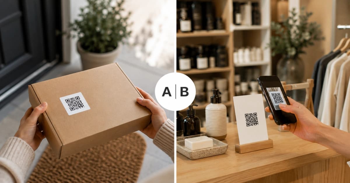 QR Code A/B Testing for Shopify: Which Placement Wins
